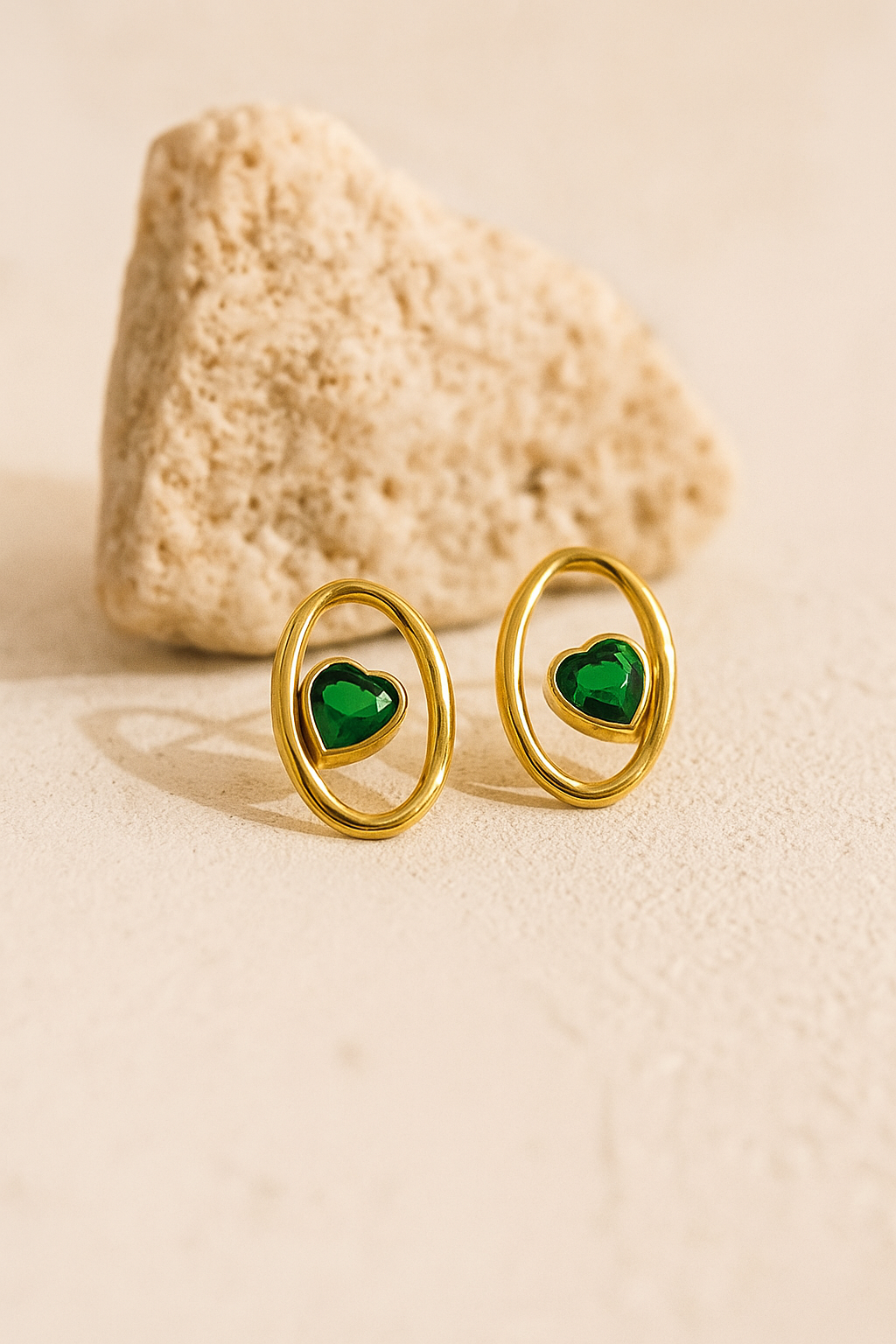Oval Embrace Studs